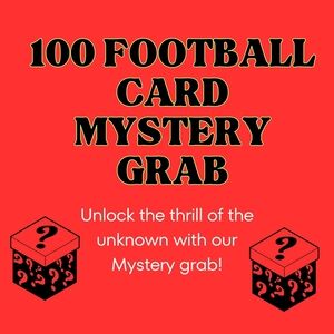 Football Card Mystery Grab - 100 Cards Mixed Years!!